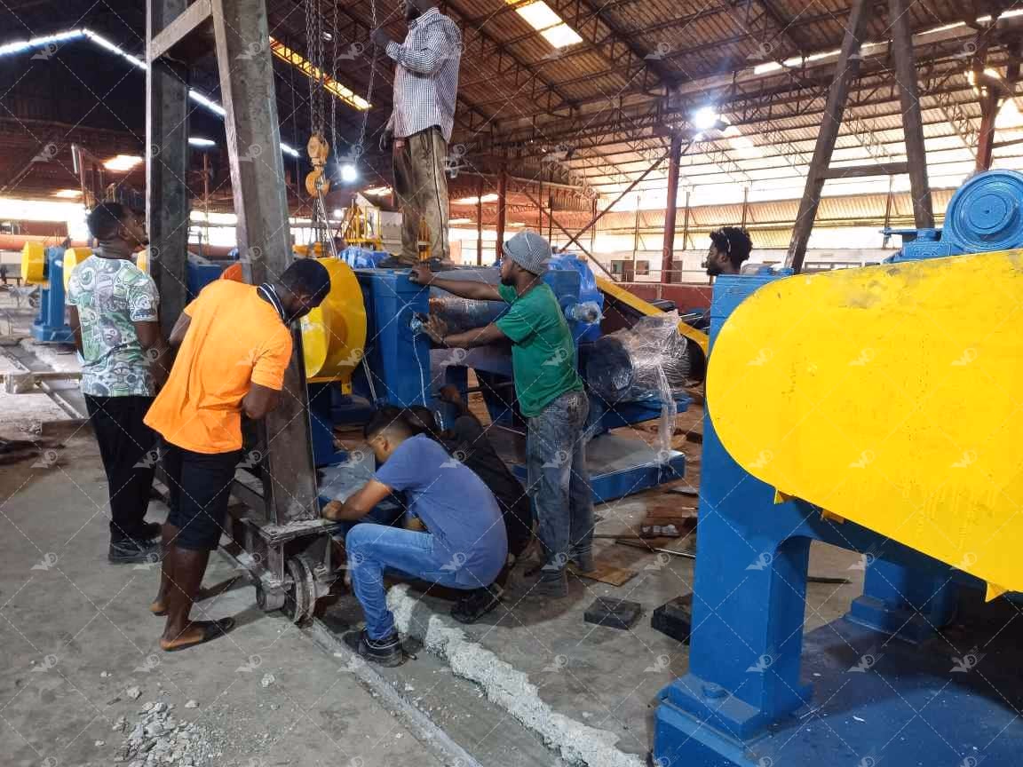 Weida Machinery case study site photo 5: 2024 Ghana 3 TPH Rubber Washing Line
