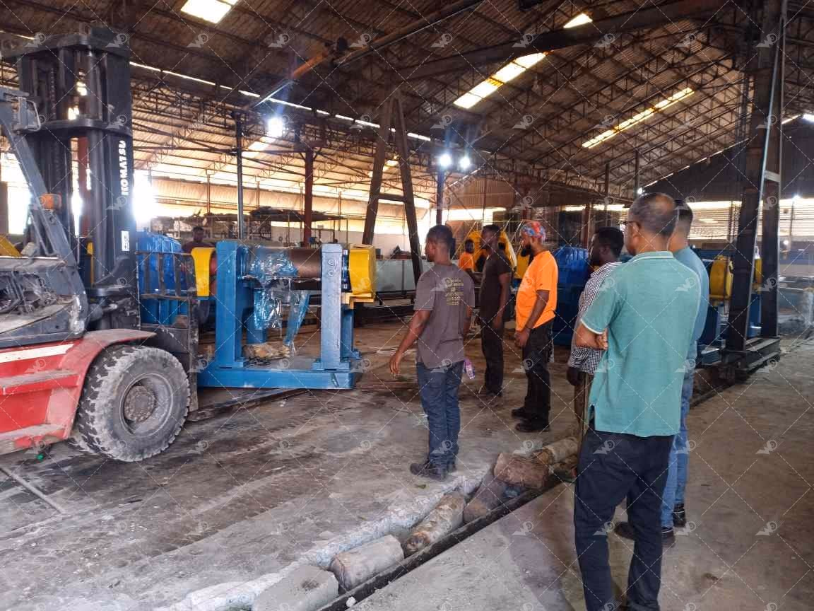 Weida Machinery case study site photo 1: 2024 Ghana 3 TPH Rubber Washing Line