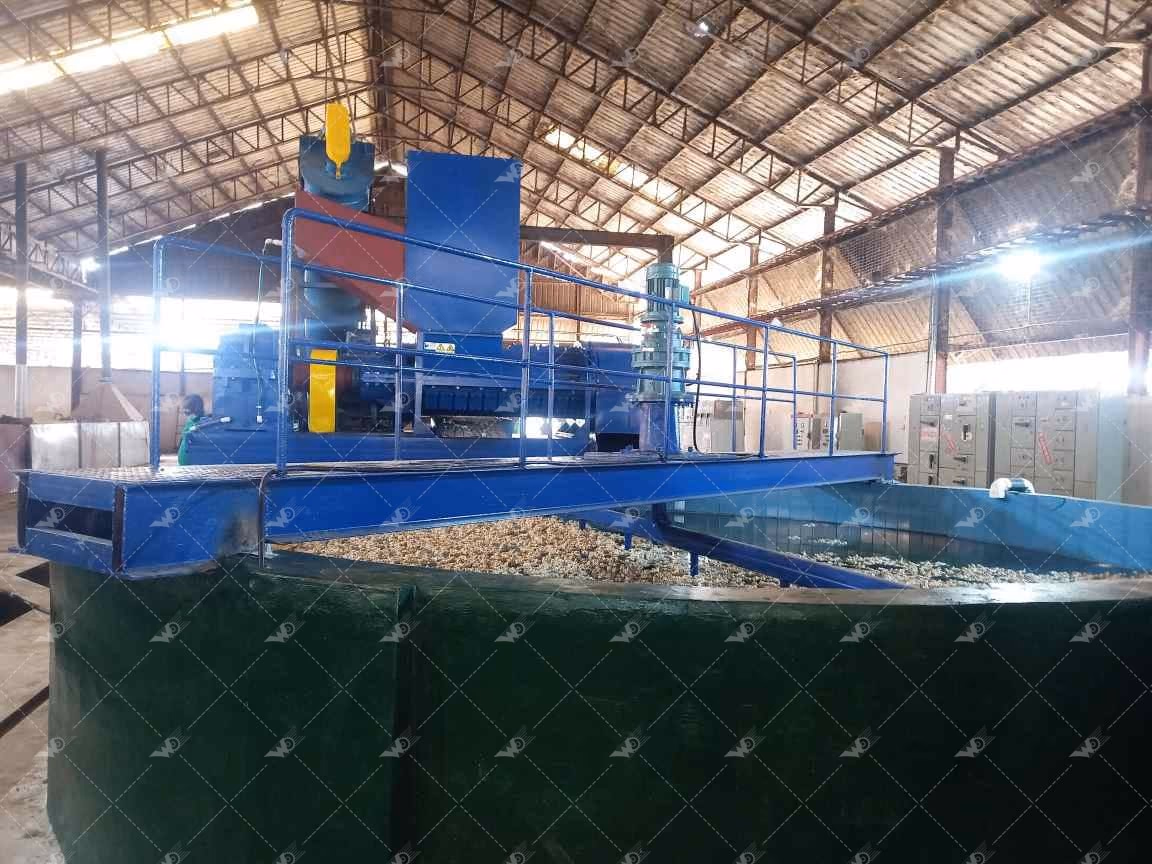 Weida Machinery case study site photo 2: 2024 Ghana 3 TPH Rubber Washing Line