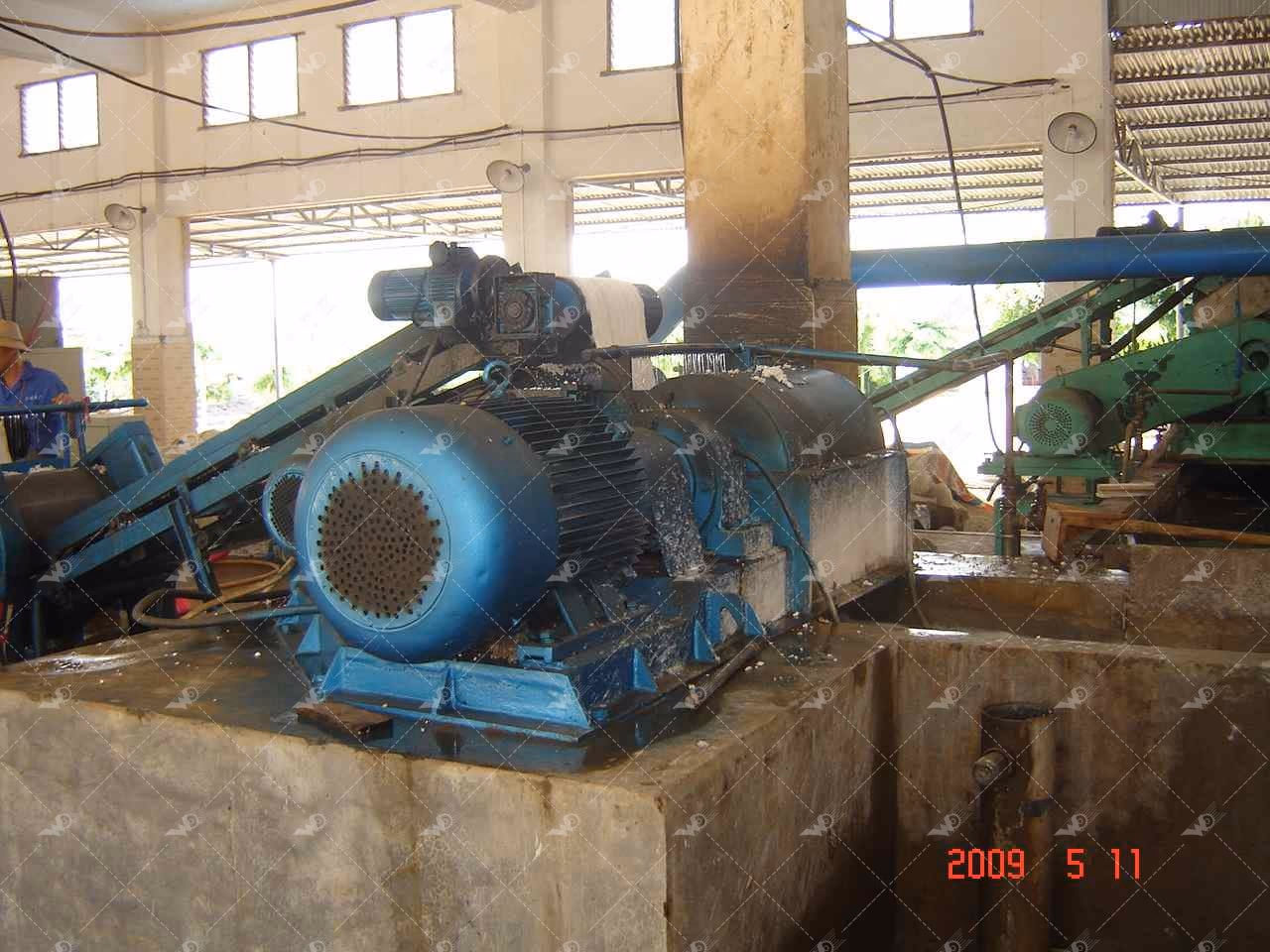 Weida Machinery case study site photo 1: Hainan 16,800-Ton TSR20 Natural Rubber Line