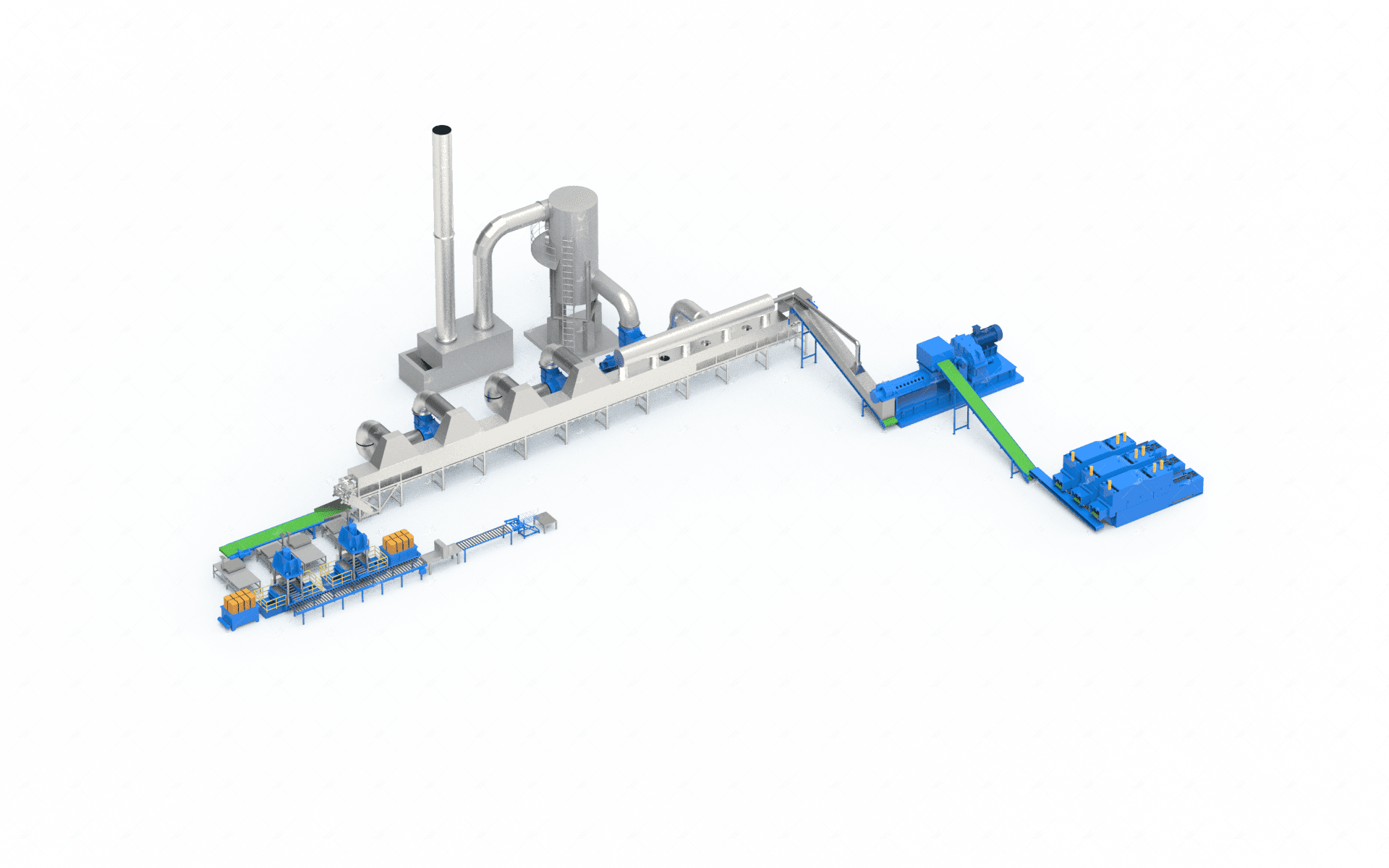 Compound Rubber Dry Mixing Line