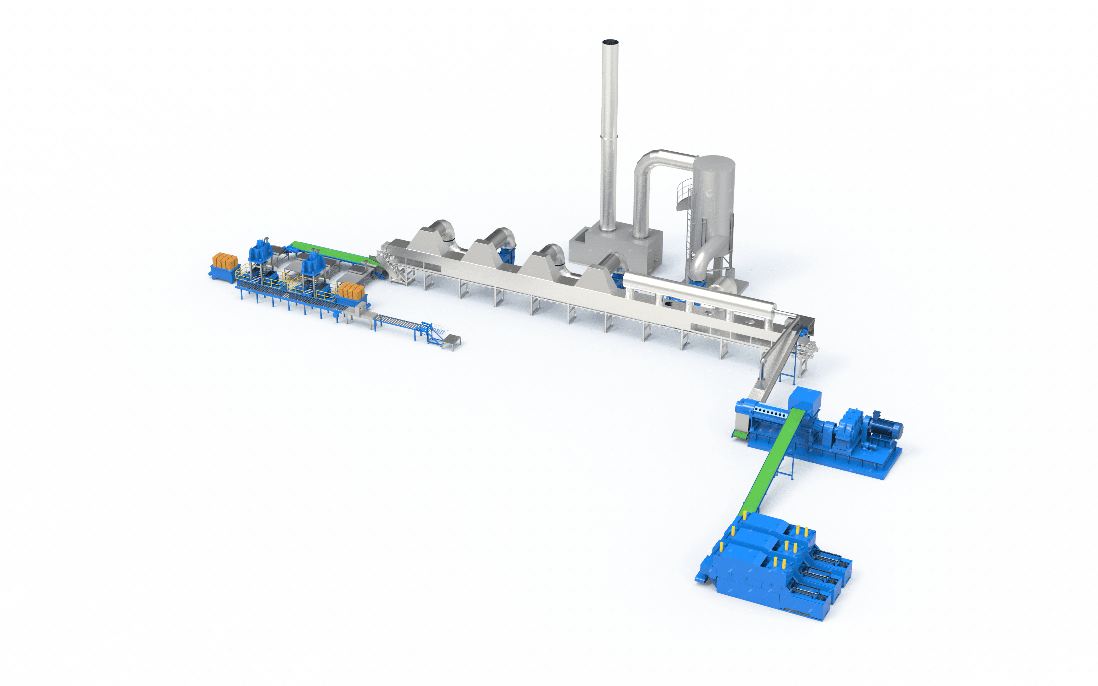 Wet Mixing Scrap Rubber Line