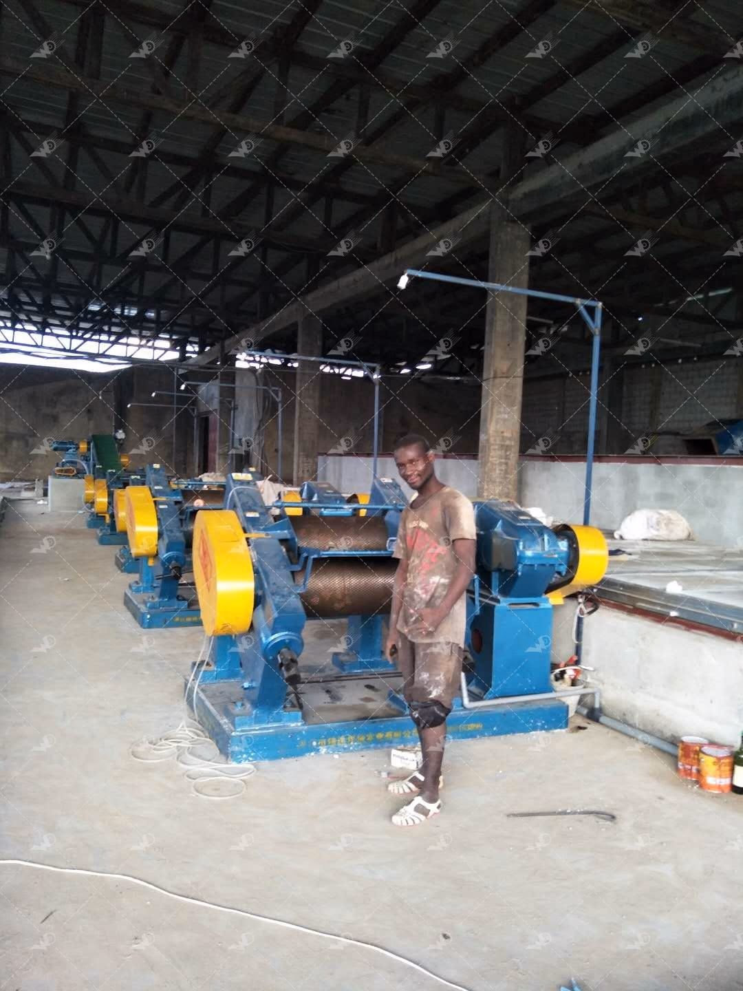 Weida Machinery case study site photo 3: Côte d'Ivoire 8,400-Ton TSR20 Natural Rubber Line