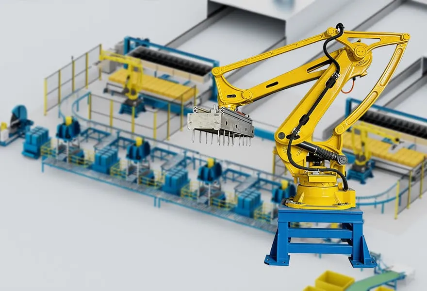 Weida Machinery core equipment: Natural Rubber Robotic Arm